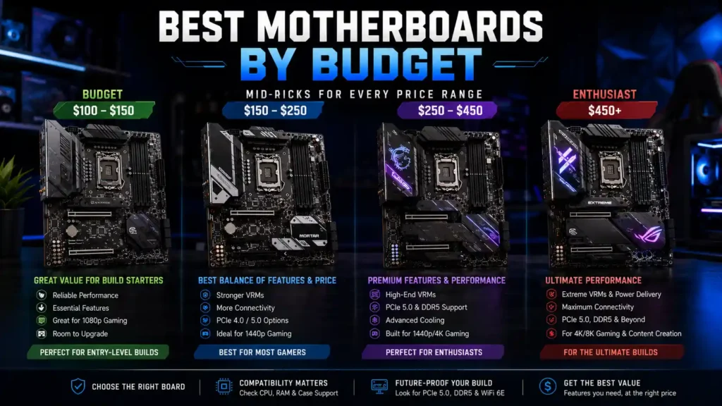 Best Motherboard by Budget