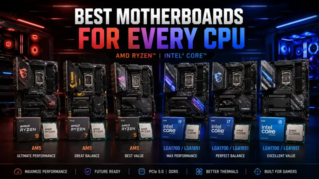 Best Motherboards for Different CPUs