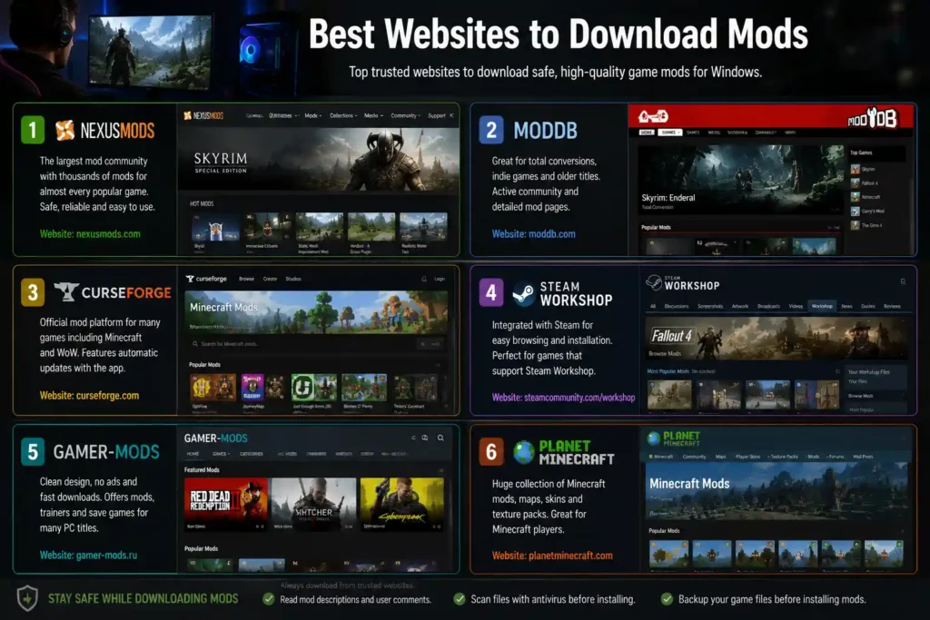 Best Websites to Download Mods