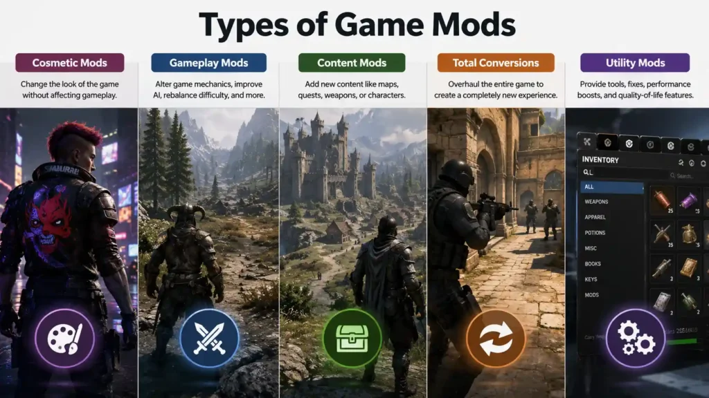 Types of Game Mods